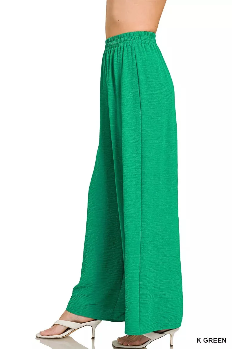 Zenana Woven Airflow Elastic Waistband Pants sold by Charming Charlie product image thumbnail 3