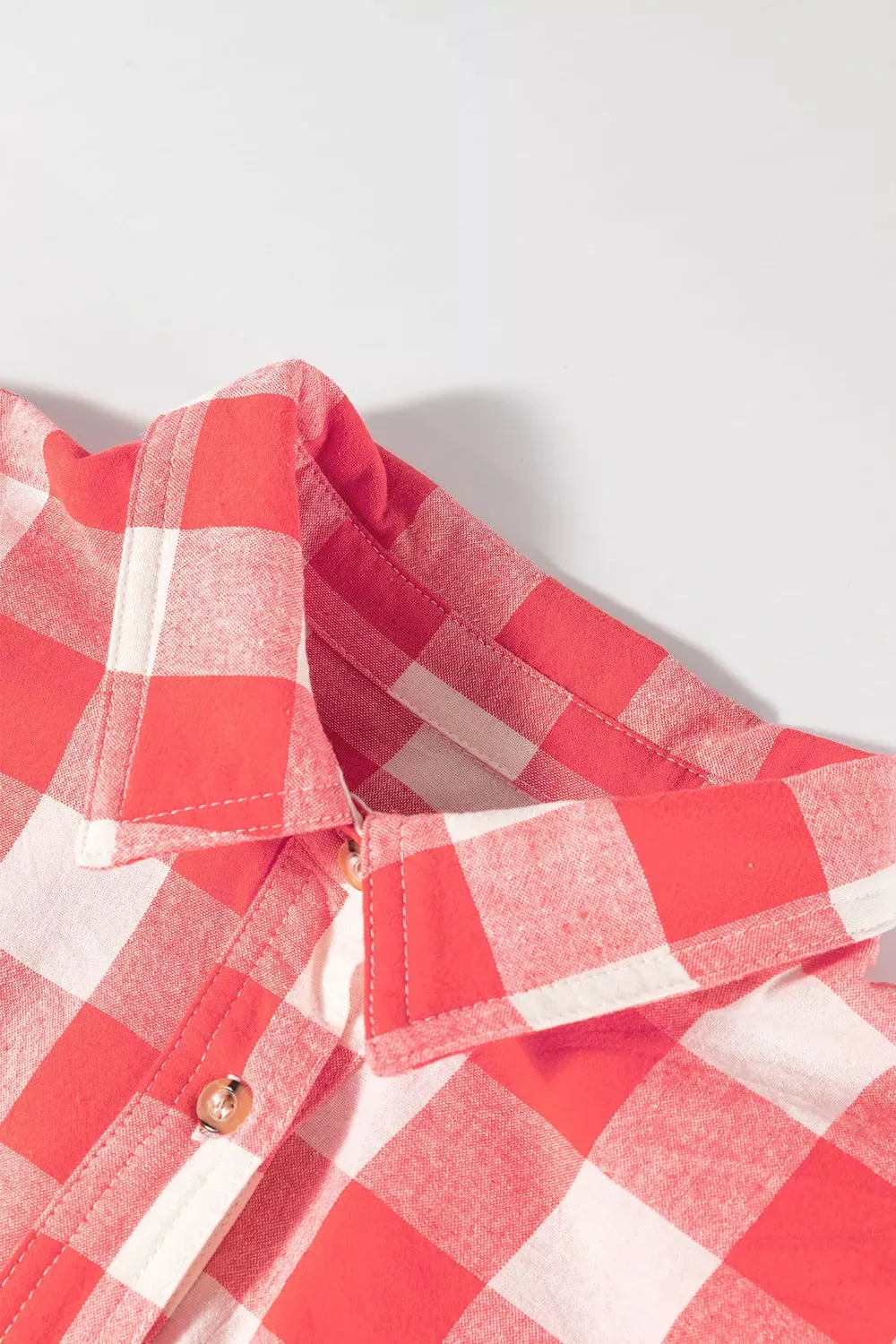 Oversized Plaid Button-Down Shirt Dress sold by Charming Charlie product image thumbnail 5