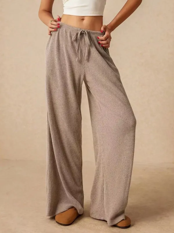 Drawstring Wide Leg Pants sold by Charming Charlie