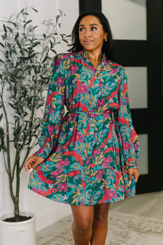 Rustic Retreat Long Sleeve Dress made by Charming Charlie