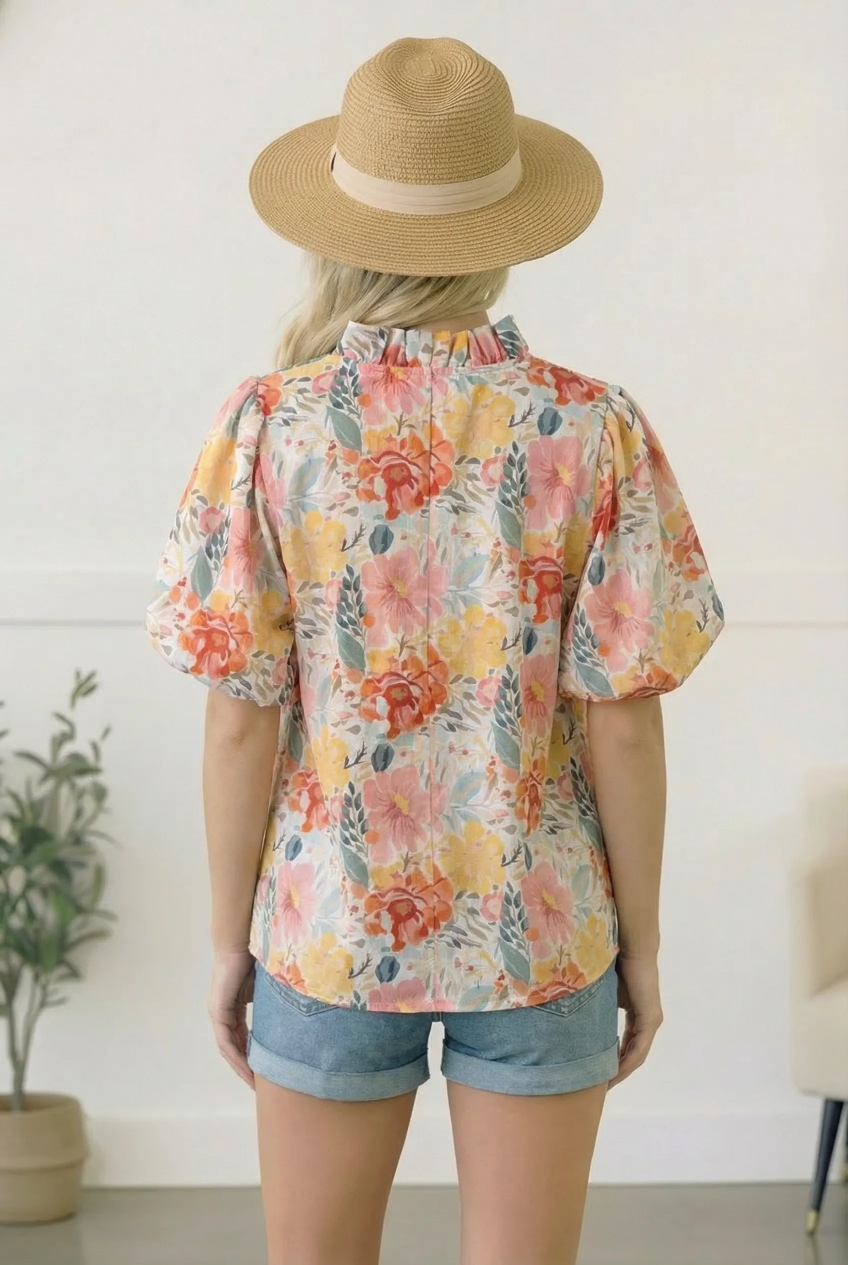 Singing in Spring Floral Top sold by Charming Charlie product image thumbnail 4