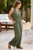 Surplice Wide Strap Jumpsuit with Pockets sold by Charming Charlie