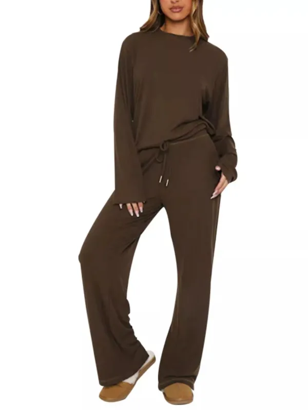 Relaxed Fit Long Sleeve Top and Pants Set sold by Charming Charlie