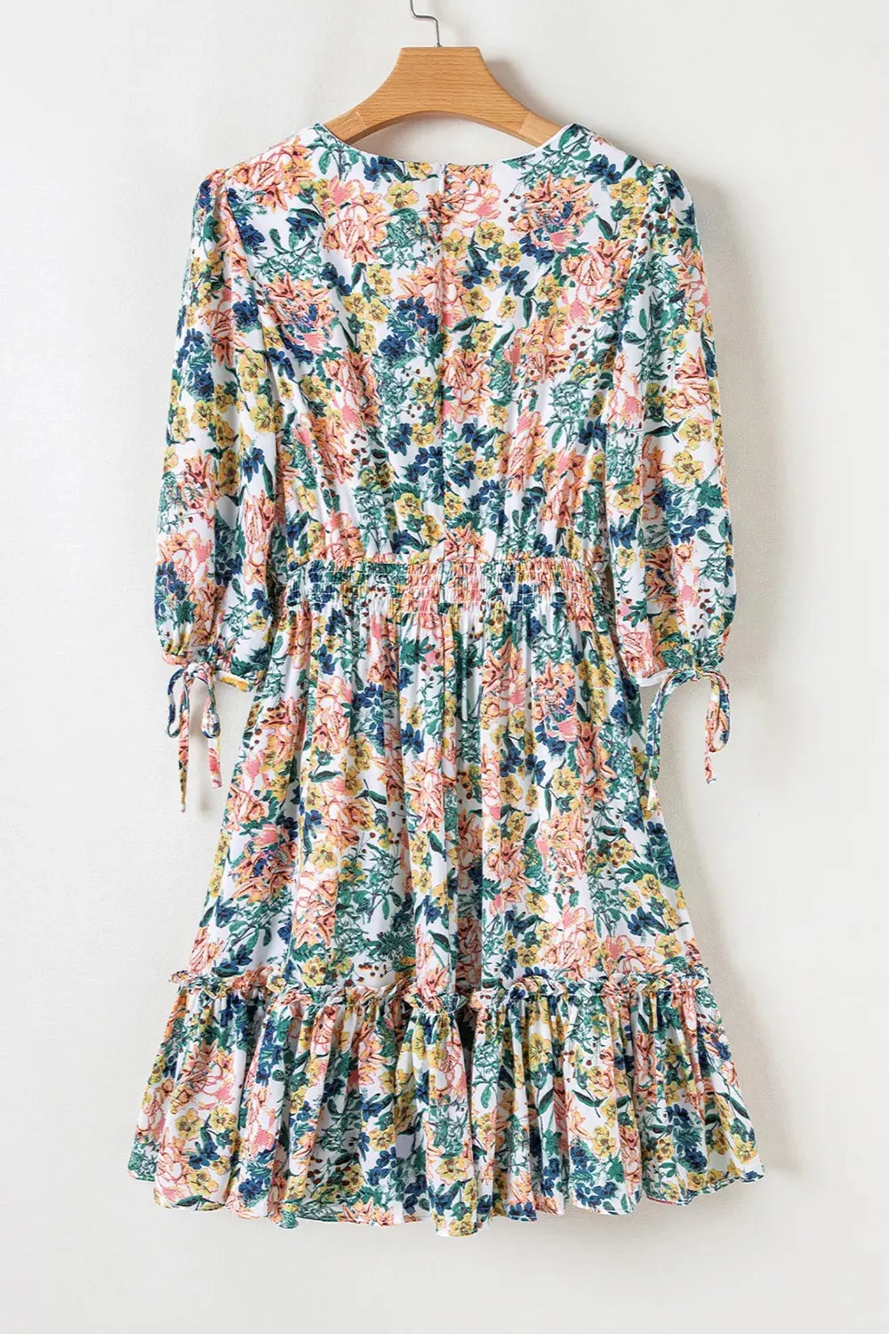 Floral Print Ruffle Hem Mini Dress sold by Charming Charlie product image thumbnail 5