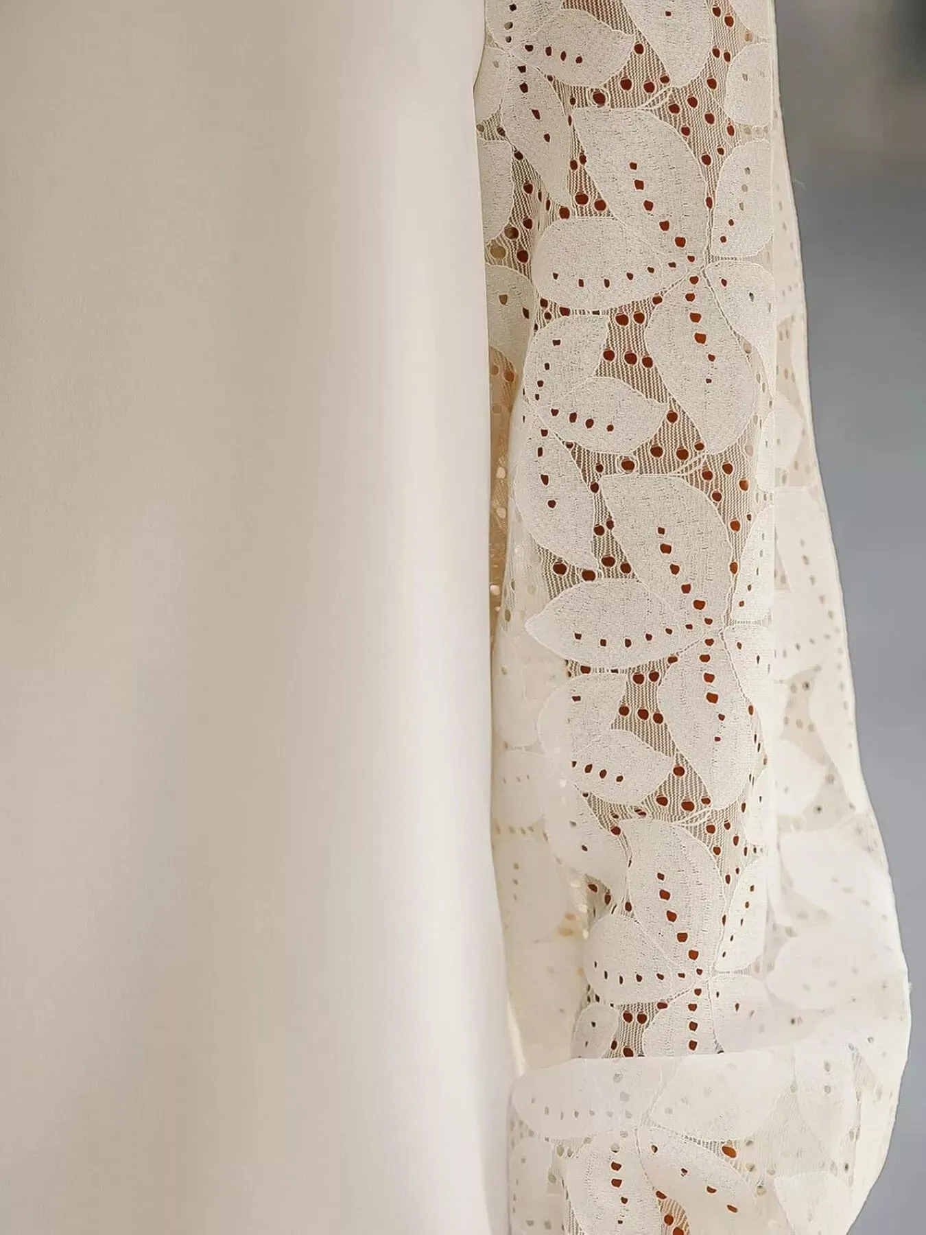 Scalloped Neckline Lace Sleeve Blouse sold by Charming Charlie product image thumbnail 4