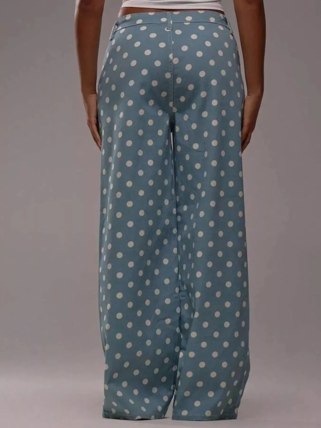 Polka Dot Wide Leg Jeans sold by Charming Charlie product image thumbnail 4