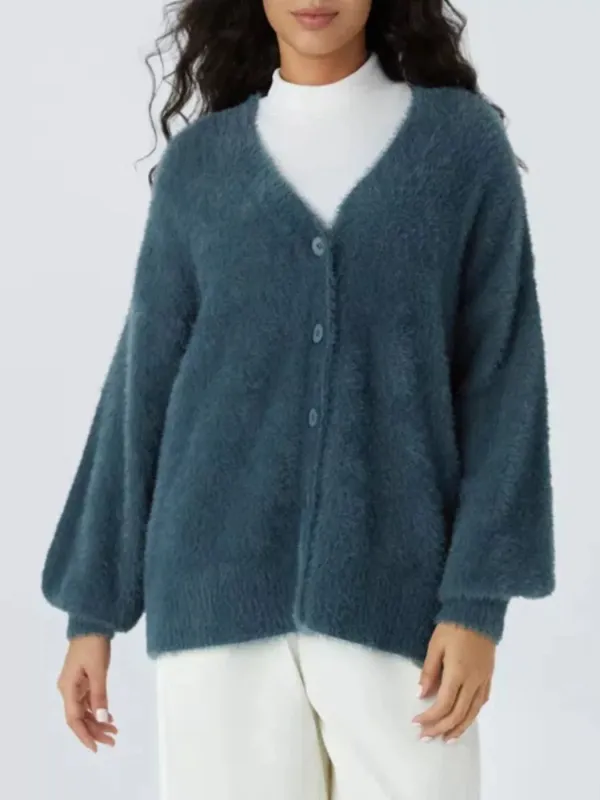 Cozy Knit Button-Down Cardigan sold by Charming Charlie