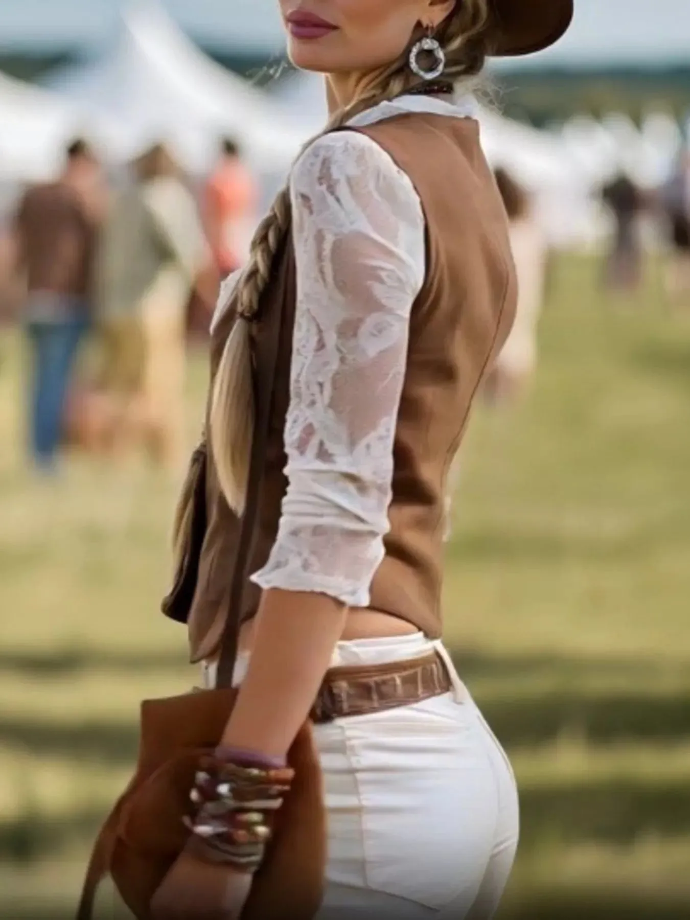 Vintage Lace Sleeve Blouse sold by Charming Charlie product image thumbnail 3