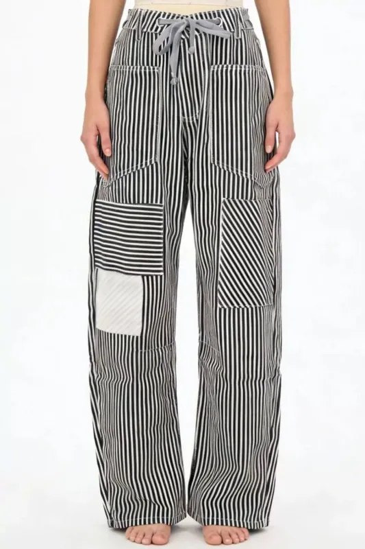 Striped Wide-Leg Pants sold by Charming Charlie