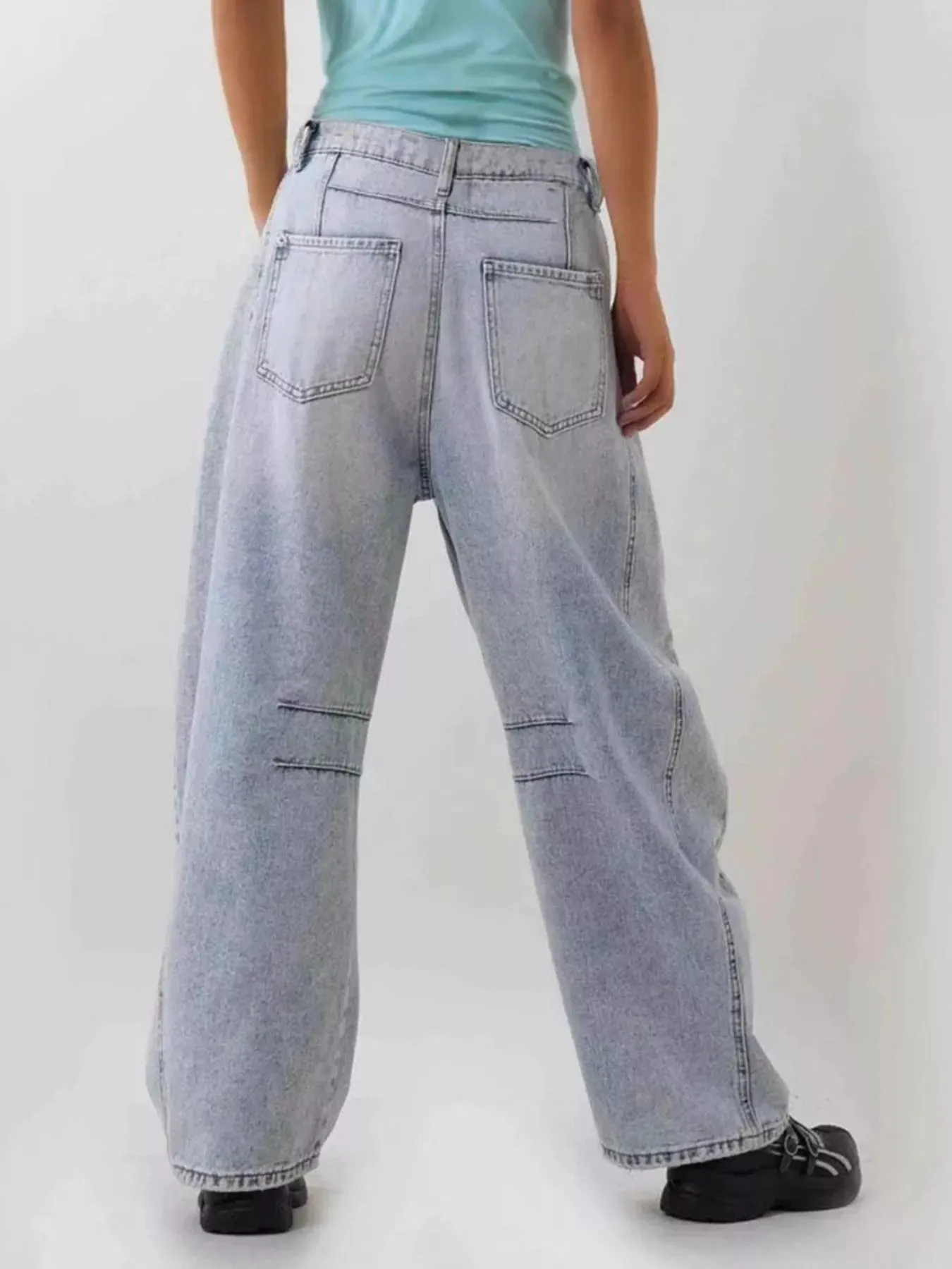 Distressed Wide Leg Jeans sold by Charming Charlie product image thumbnail 5