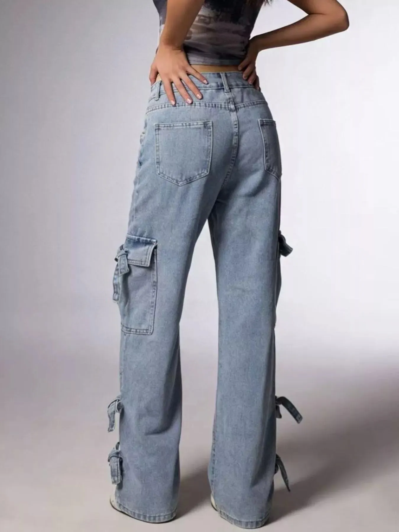 Bow Wide Leg Jeans sold by Charming Charlie product image thumbnail 5