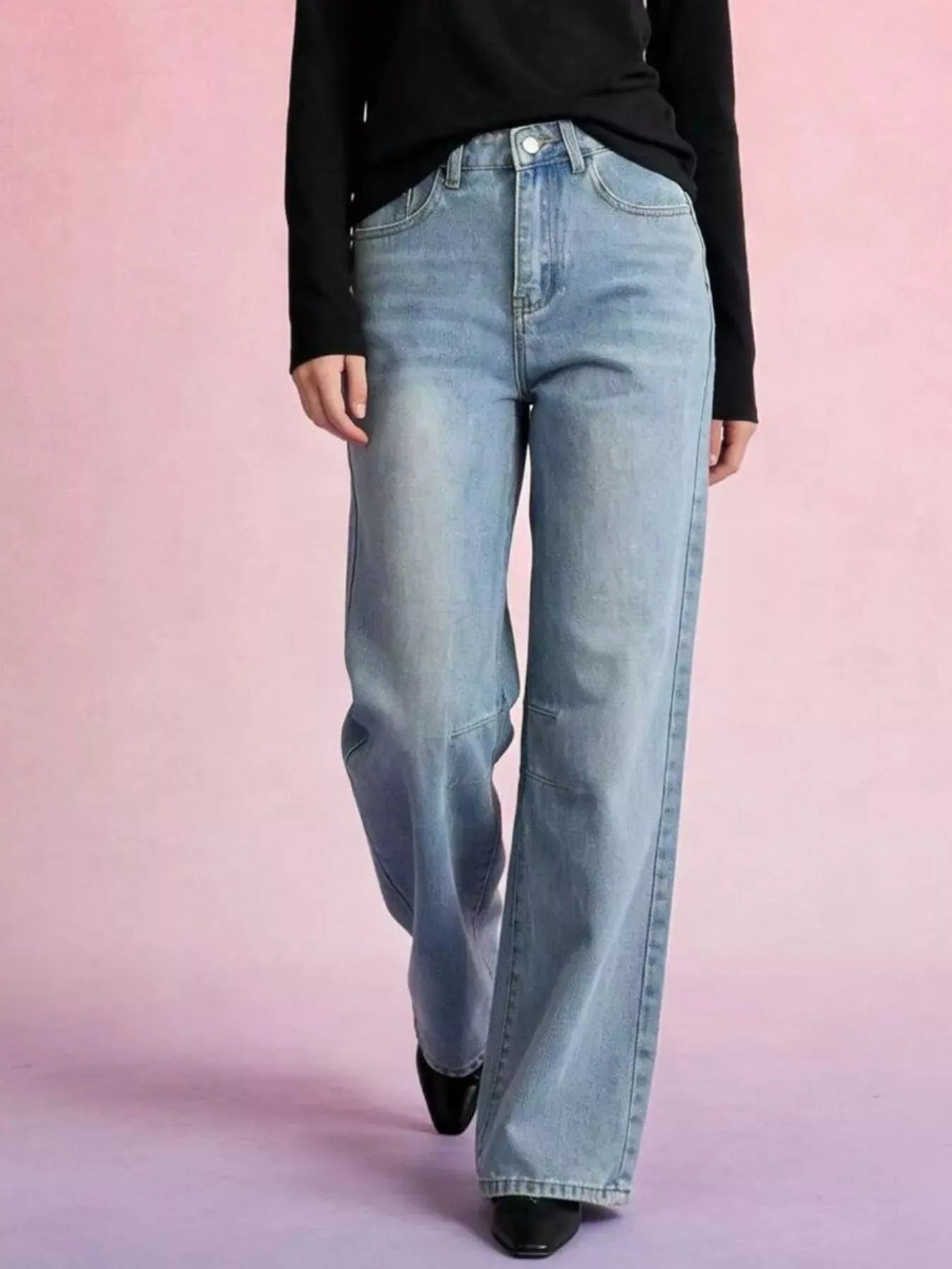Wide Leg Wash Jeans sold by Charming Charlie product image thumbnail 3