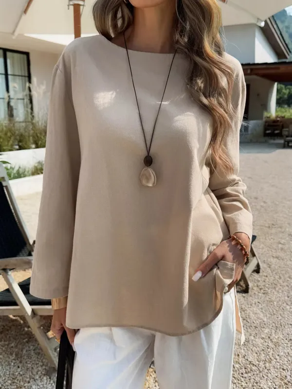 Casual Loose Long Sleeve Blouse sold by Charming Charlie