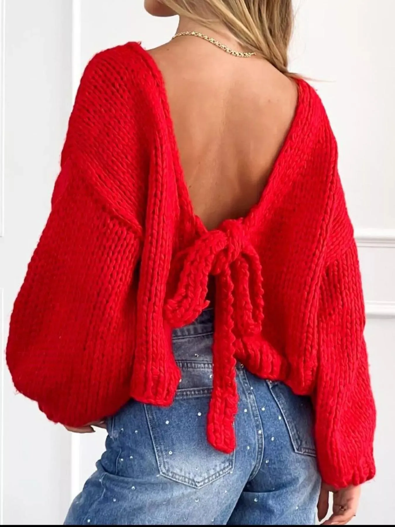 Chunky Knit Tie-Front Cardigan sold by Charming Charlie product image thumbnail 5