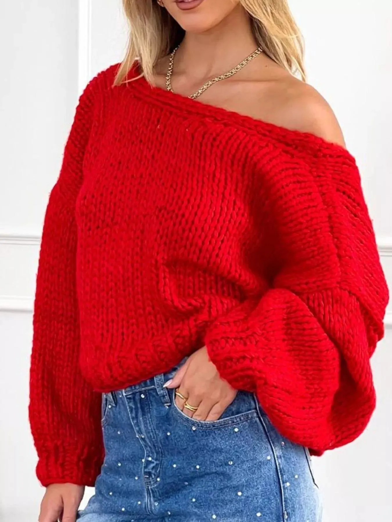 Chunky Knit Tie-Front Cardigan sold by Charming Charlie product image thumbnail 4