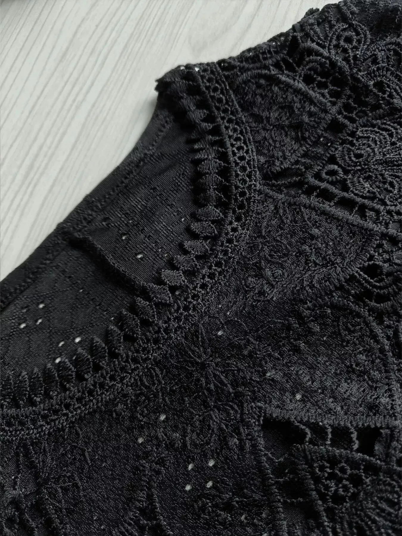 Lace Detail Long Sleeve T-Shirt sold by Charming Charlie product image thumbnail 3