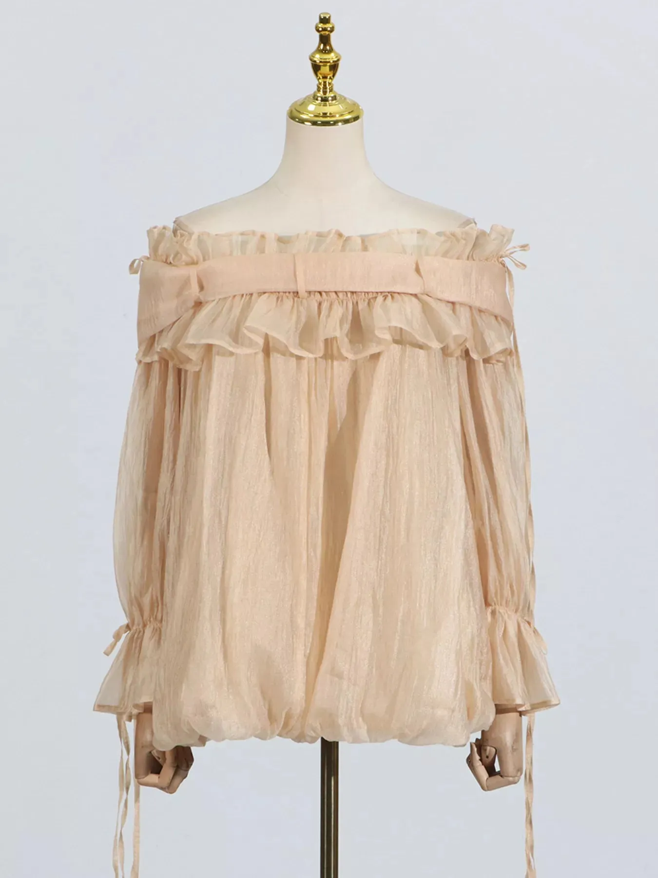 Ruffle Off-Shoulder Flounce Sleeve Blouse sold by Charming Charlie product image thumbnail 2