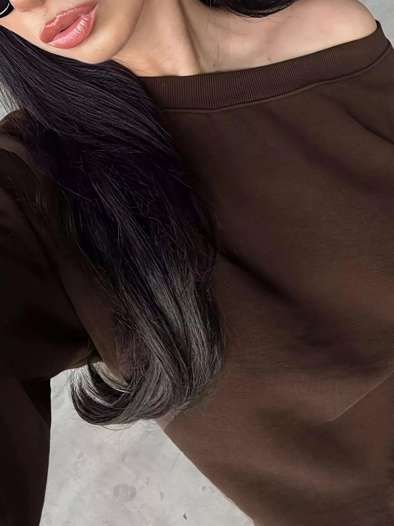 Boat Neck Long Sleeve Sweatshirt and Pants Set sold by Charming Charlie product image thumbnail 5