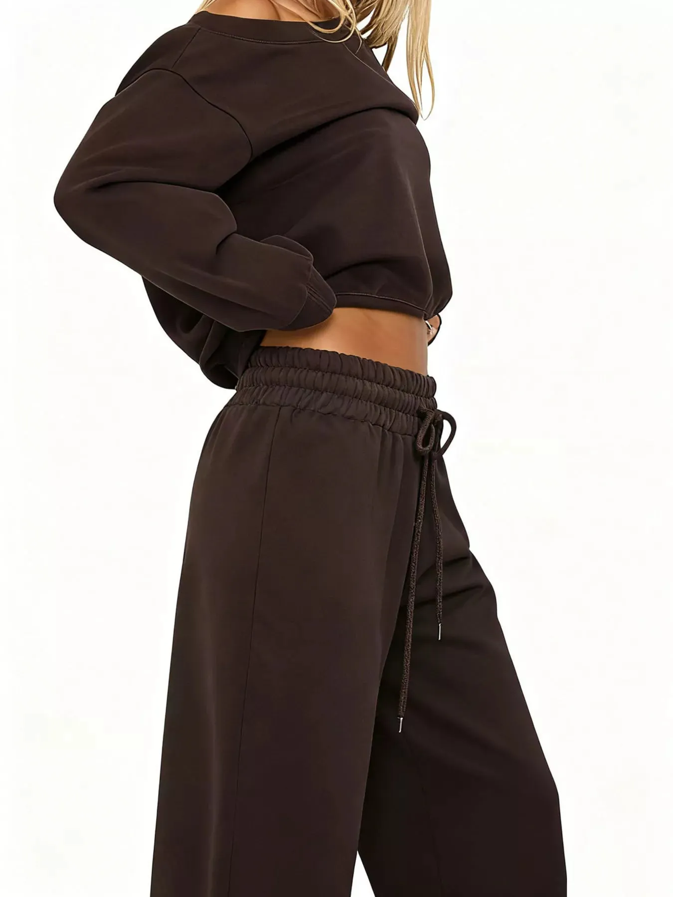 Boat Neck Long Sleeve Sweatshirt and Pants Set sold by Charming Charlie product image thumbnail 2