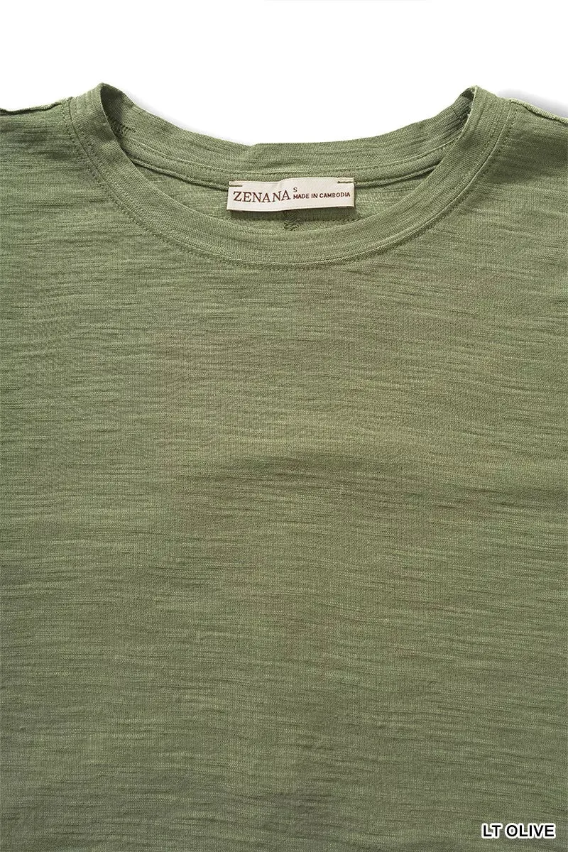 Zenana Slub Short Sleeve Tee sold by Charming Charlie product image thumbnail 3