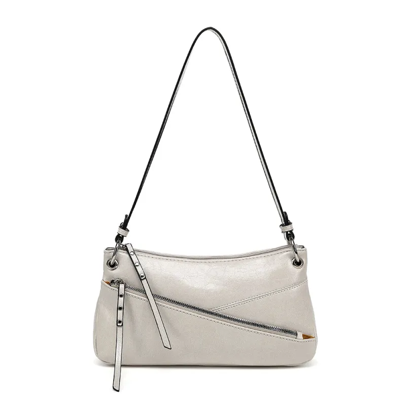 Asymmetric Front Zip Crossbody sold by Charming Charlie