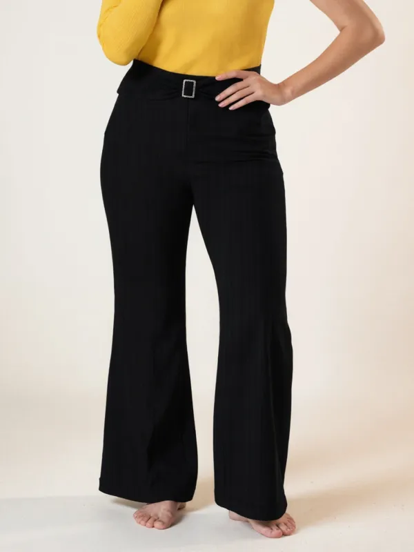 Plus Size High-Waisted Flare Pants sold by Charming Charlie