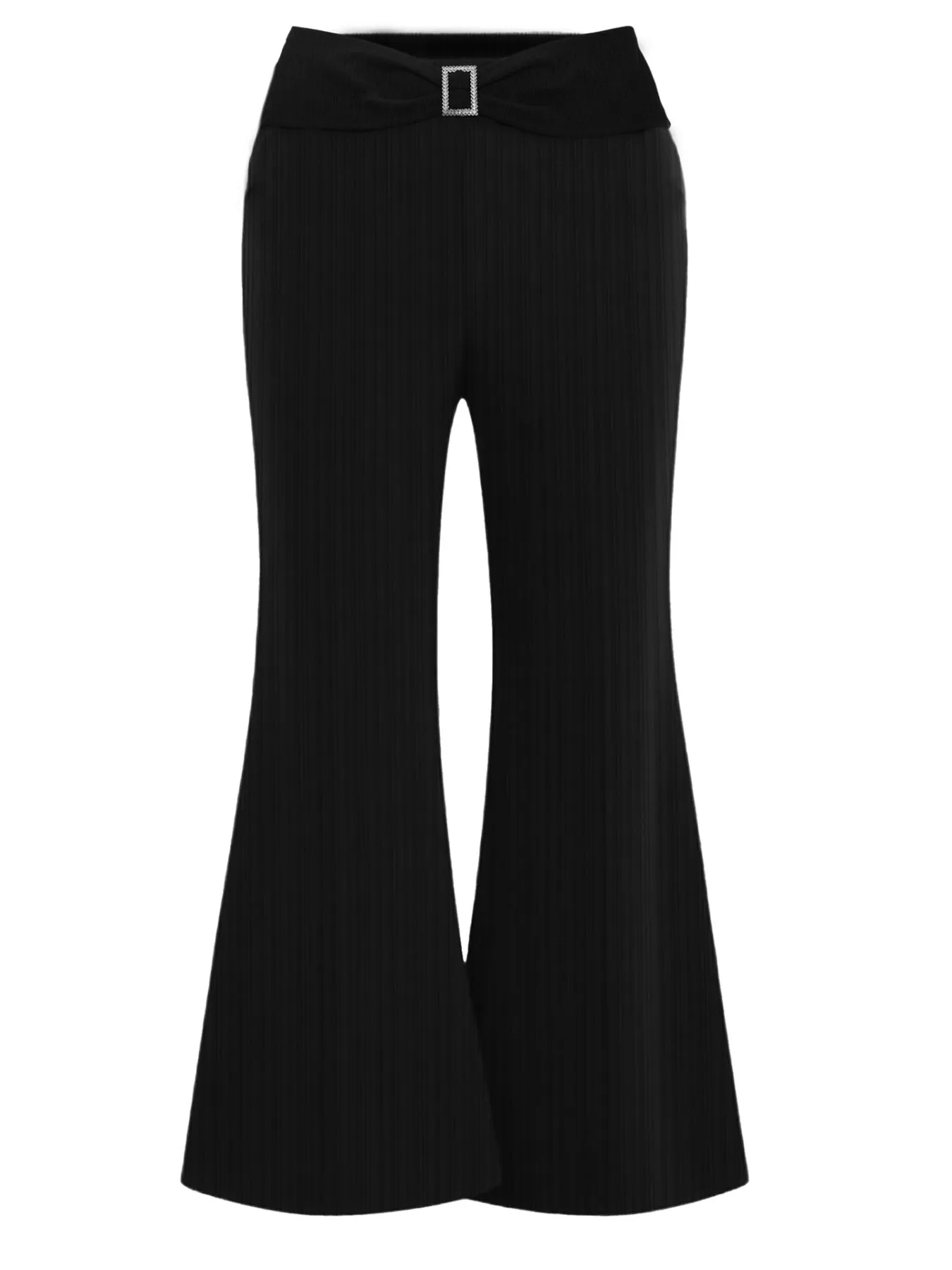 Plus Size High-Waisted Flare Pants sold by Charming Charlie product image thumbnail 3