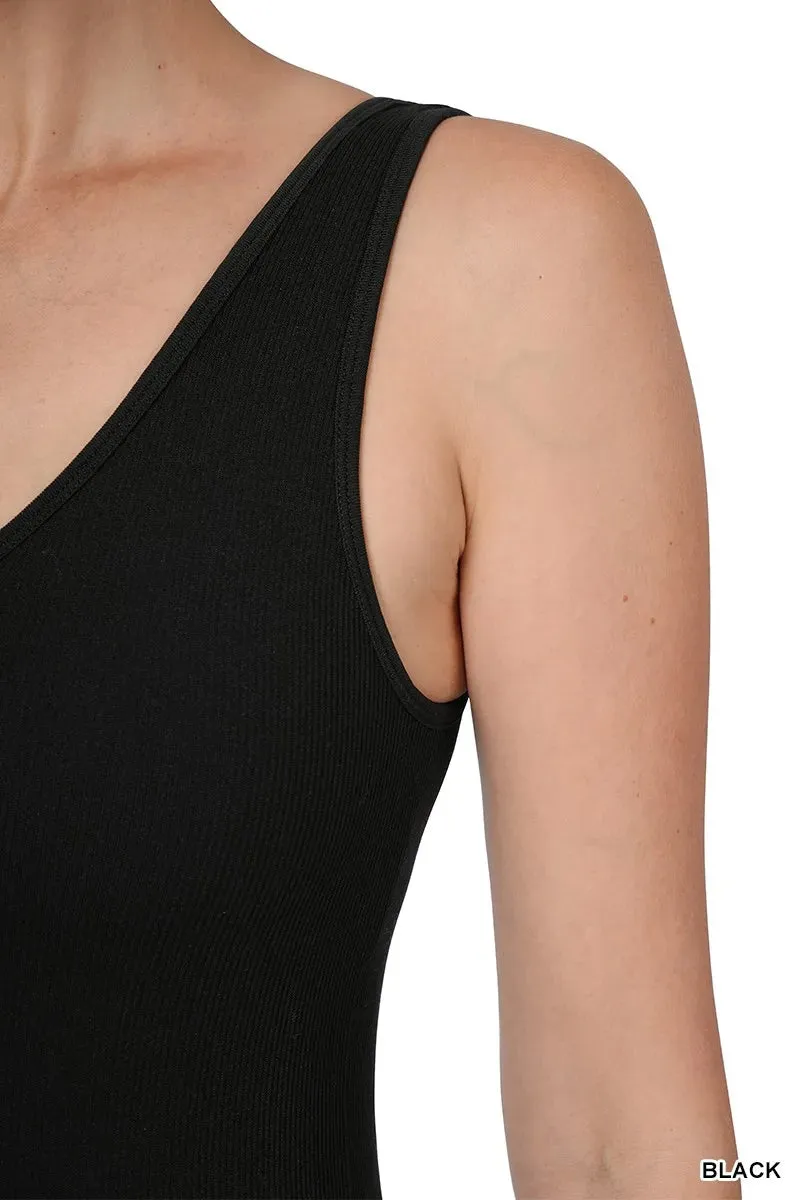Zenana Breathable Seamless Ribbed Sports Jumpsuit sold by Charming Charlie product image thumbnail 5