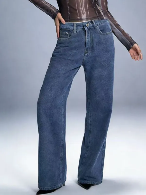 Bow Back Wide Leg Jeans sold by Charming Charlie
