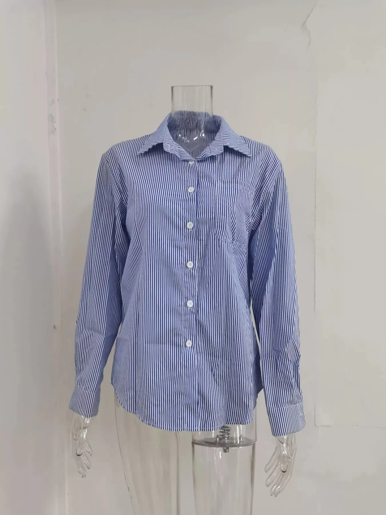 Striped Button-Down Relaxed Fit Shirt sold by Charming Charlie product image thumbnail 2