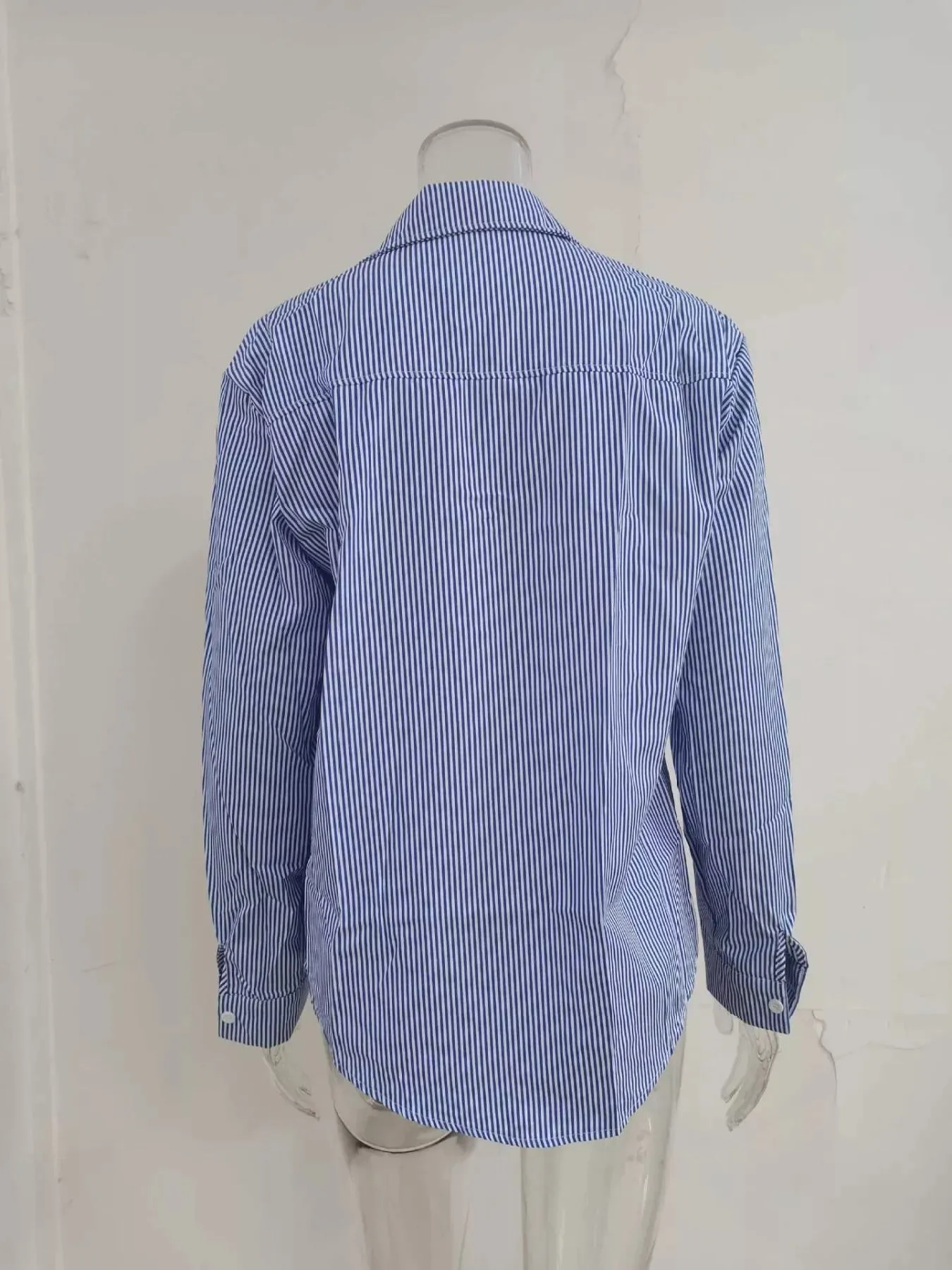 Striped Button-Down Relaxed Fit Shirt sold by Charming Charlie product image thumbnail 3