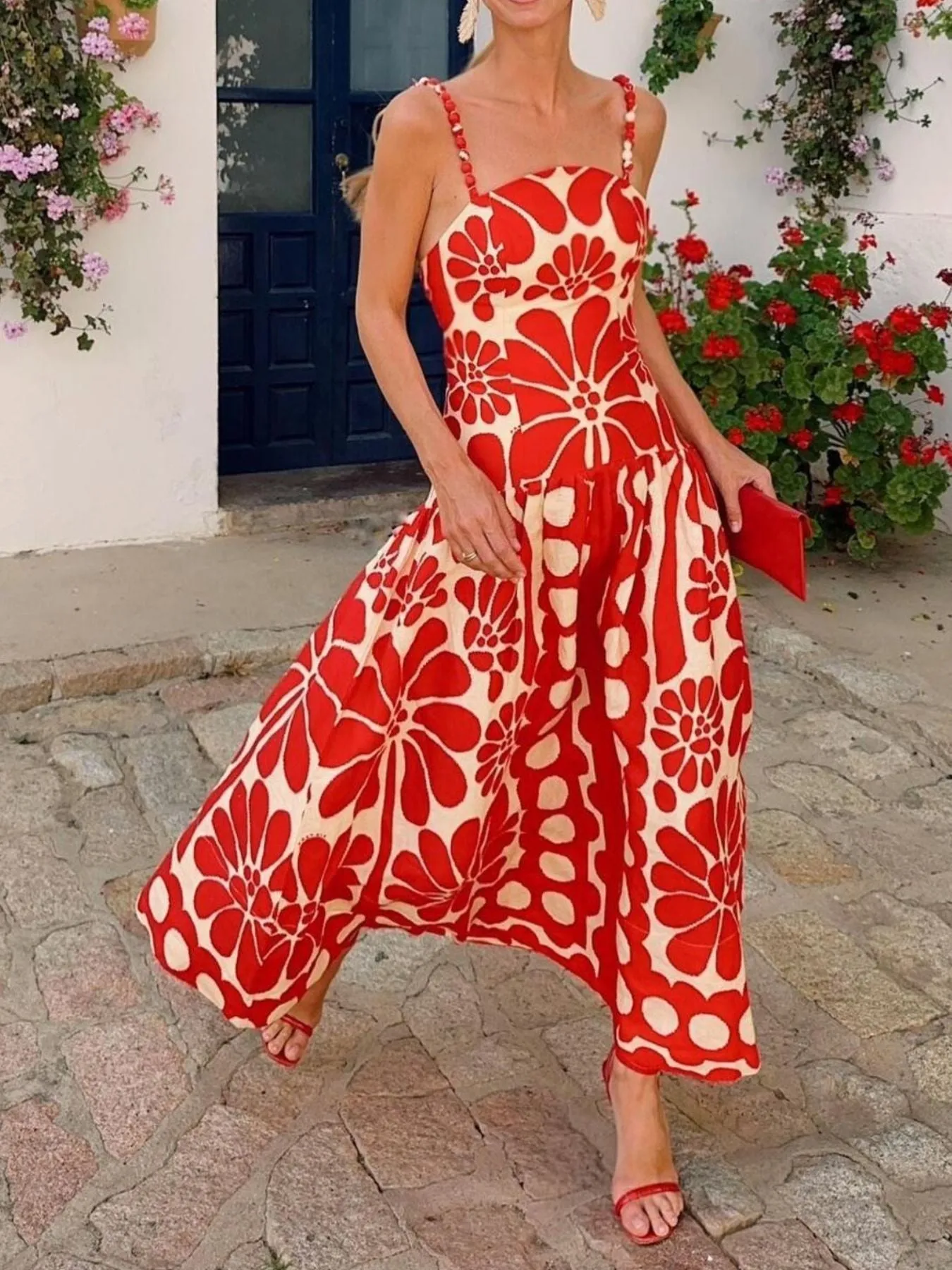 Printed A-Line Midi Cami Dress sold by Charming Charlie product image thumbnail 2