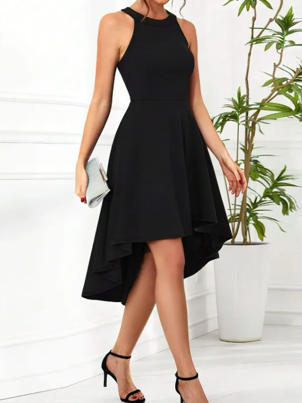 Elegant High-Low Hem Sleeveless Dress sold by Charming Charlie