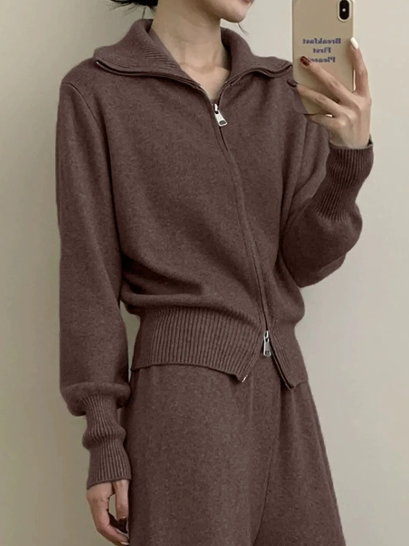 Zip Up Outerwear and Wide Leg Pants Set sold by Charming Charlie product image thumbnail 5