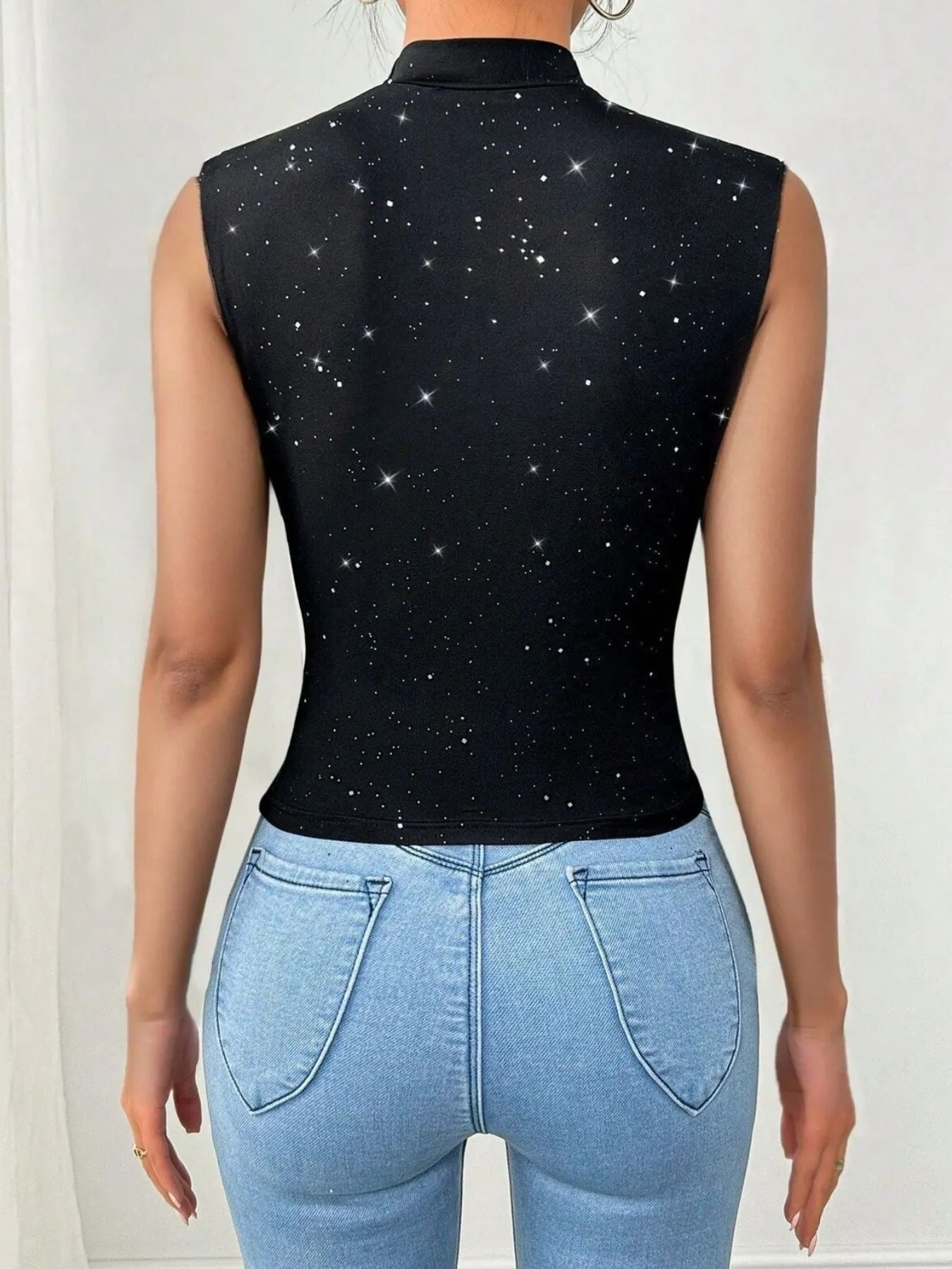 Glitter Surplice Tank sold by Charming Charlie product image thumbnail 5