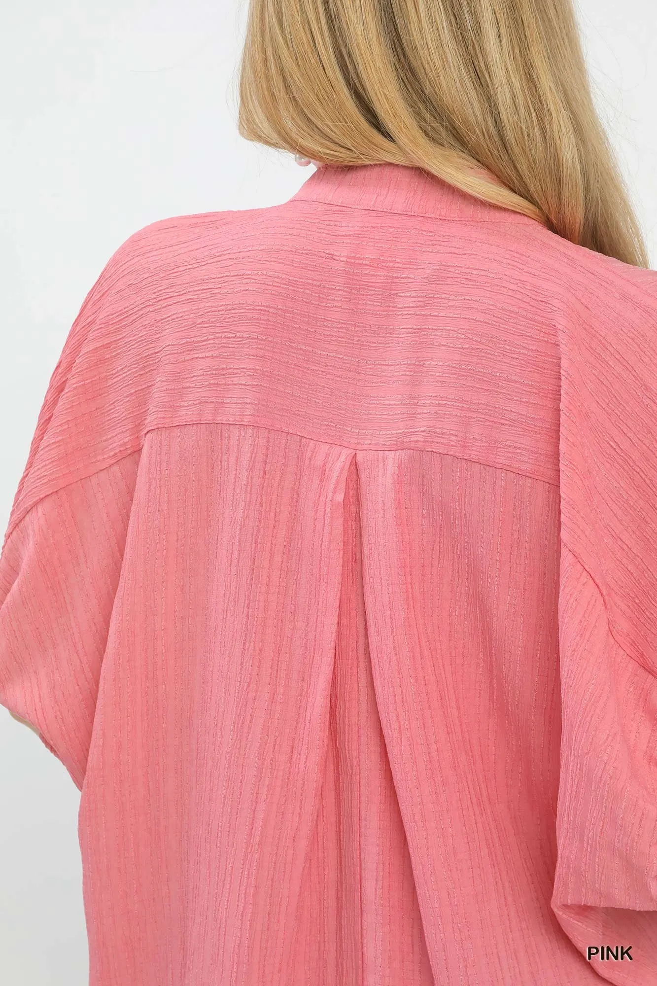 Umgee Textured V-Neck Blouse sold by Charming Charlie product image thumbnail 4