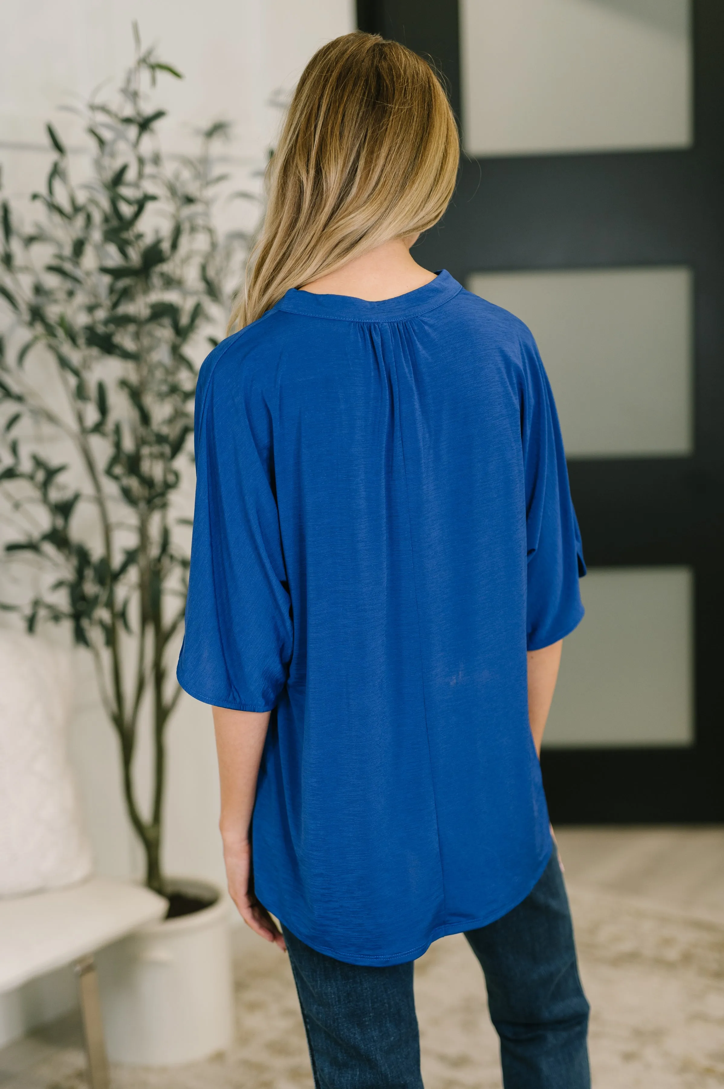 Lizzy Breeze Top in Royal Blue sold by Charming Charlie product image thumbnail 5