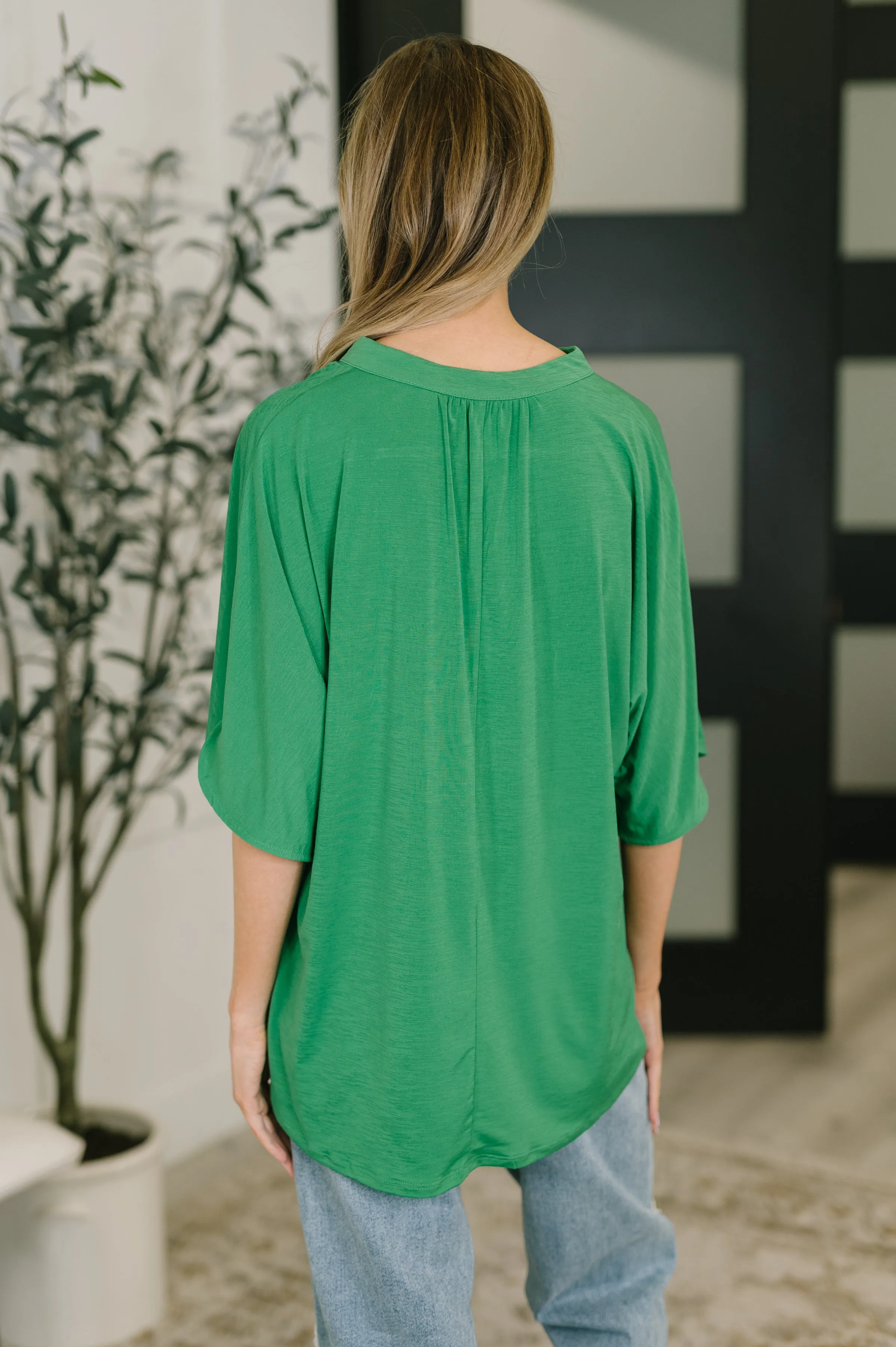 Lizzy Breeze Top in Kelly Green sold by Charming Charlie product image thumbnail 5