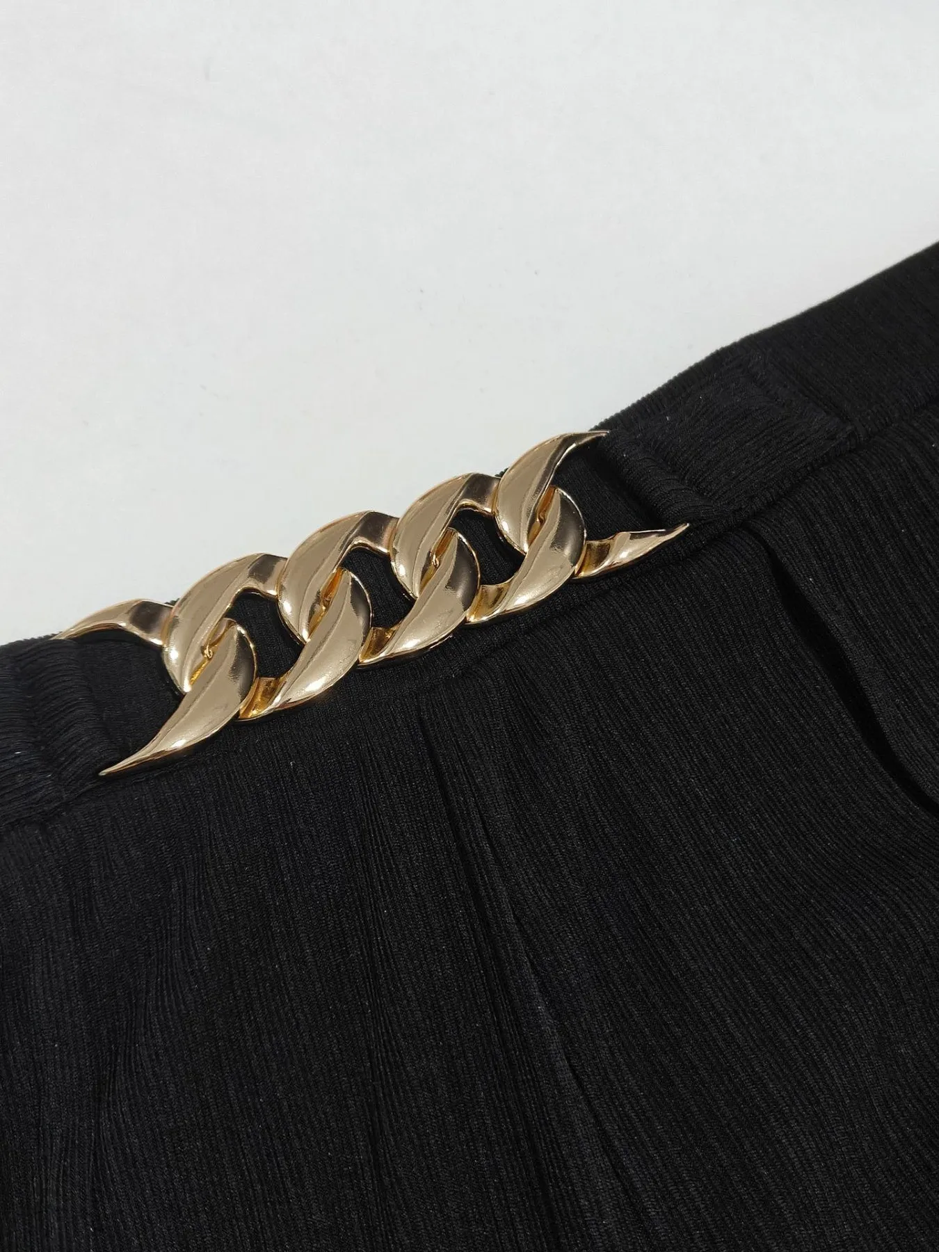 Plus Size Chain-Waist Wide-Leg Pants sold by Charming Charlie product image thumbnail 3