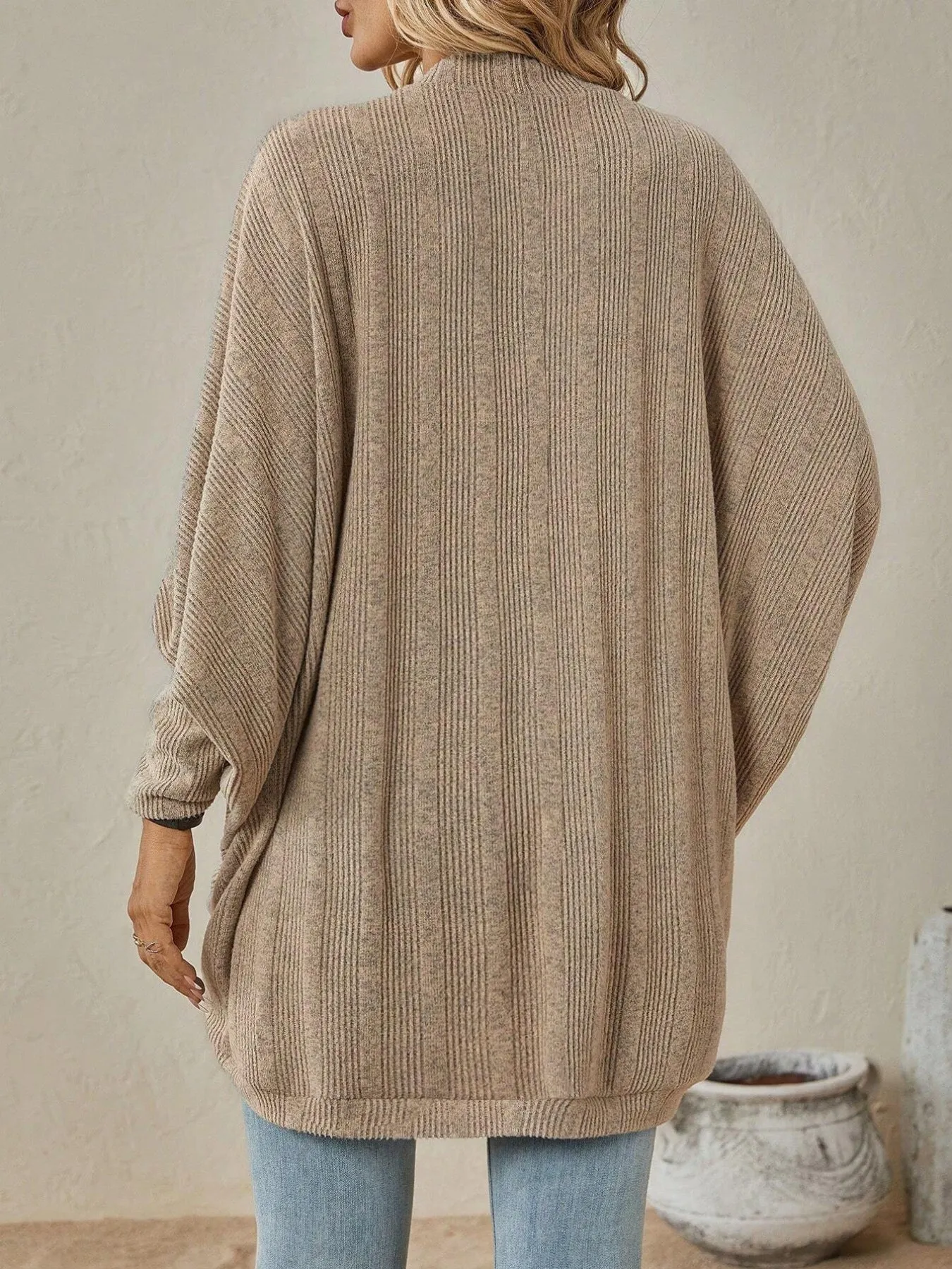 Open Front Batwing Sleeve Cardigan sold by Charming Charlie product image thumbnail 3