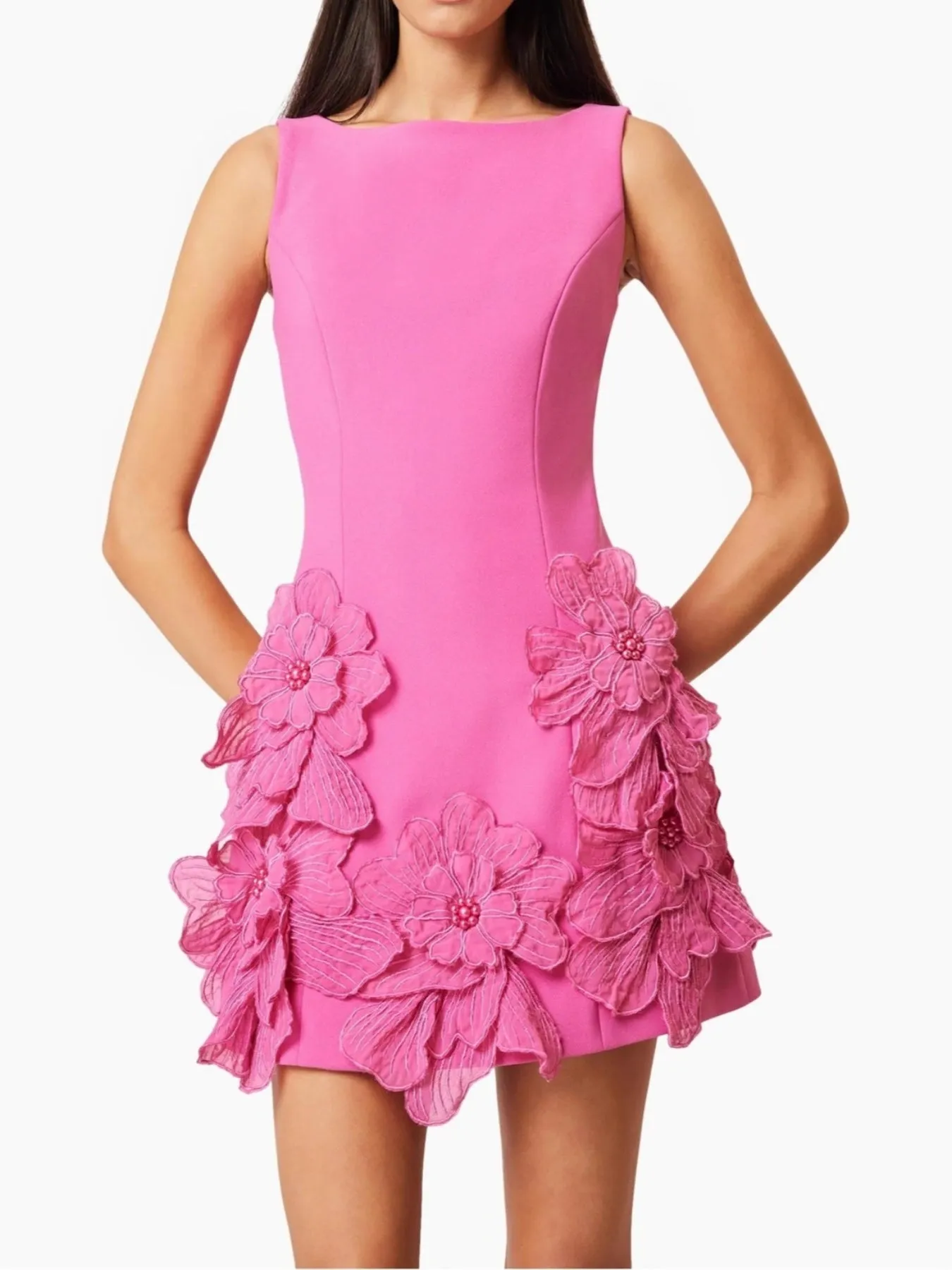 Flower Round Neck Sleeveless Dress sold by Charming Charlie product image thumbnail 5