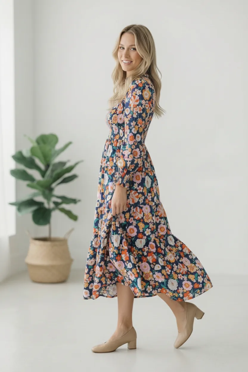 The Perfect Bouquet Tiered Dress sold by Charming Charlie product image thumbnail 4