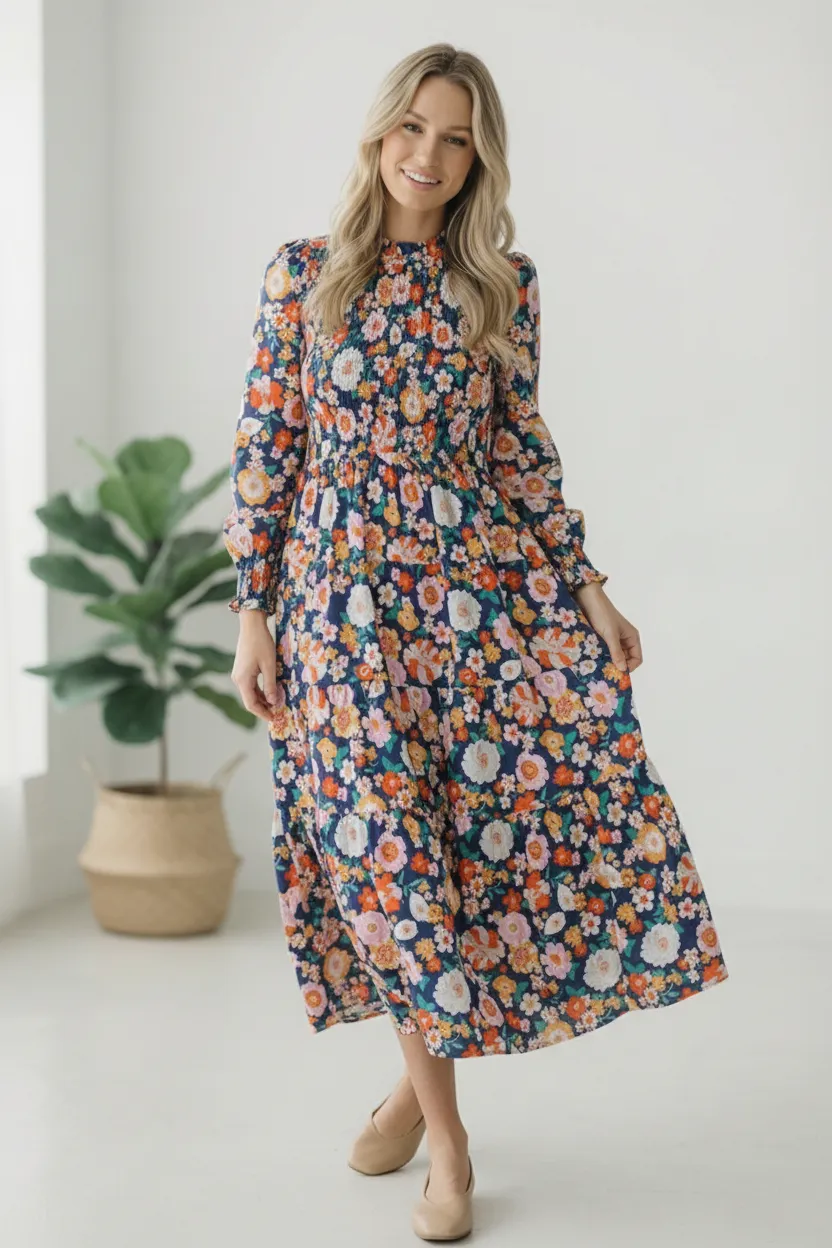 The Perfect Bouquet Tiered Dress sold by Charming Charlie product image thumbnail 3