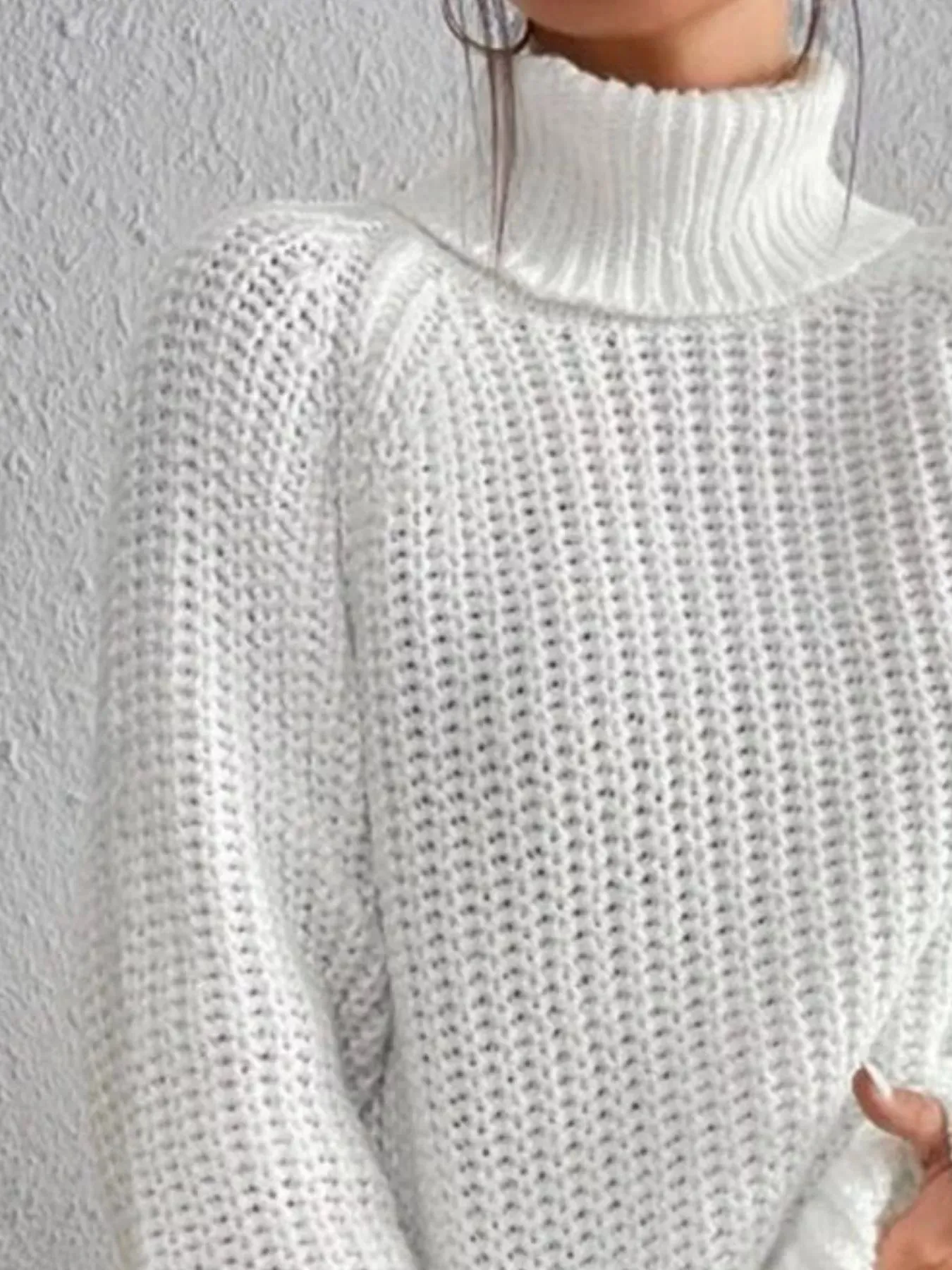 Full Size Turtleneck Long Sleeve Sweater Plus Size sold by Charming Charlie product image thumbnail 2