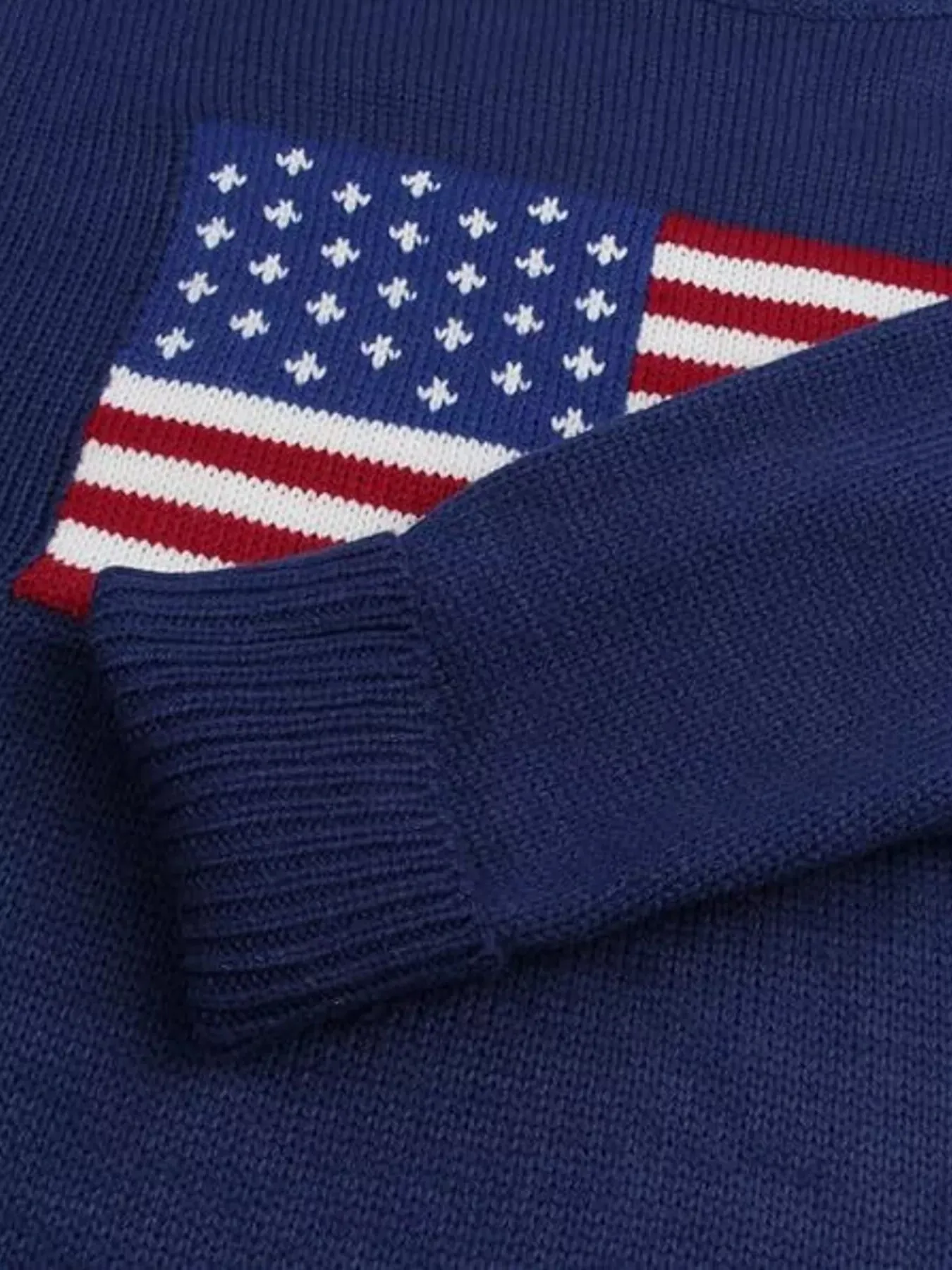 American Flag Round Neck Knitted Sweater sold by Charming Charlie product image thumbnail 4
