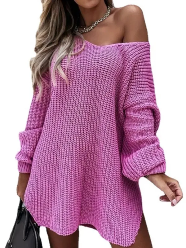 Slit Long Sleeve Sweater Dress sold by Charming Charlie