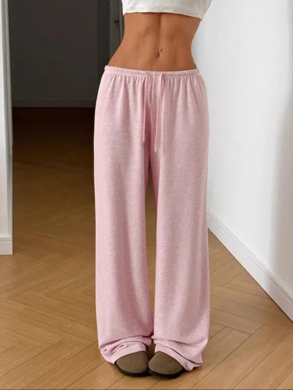 Relaxed Fit Drawstring Pants made by Trendsi