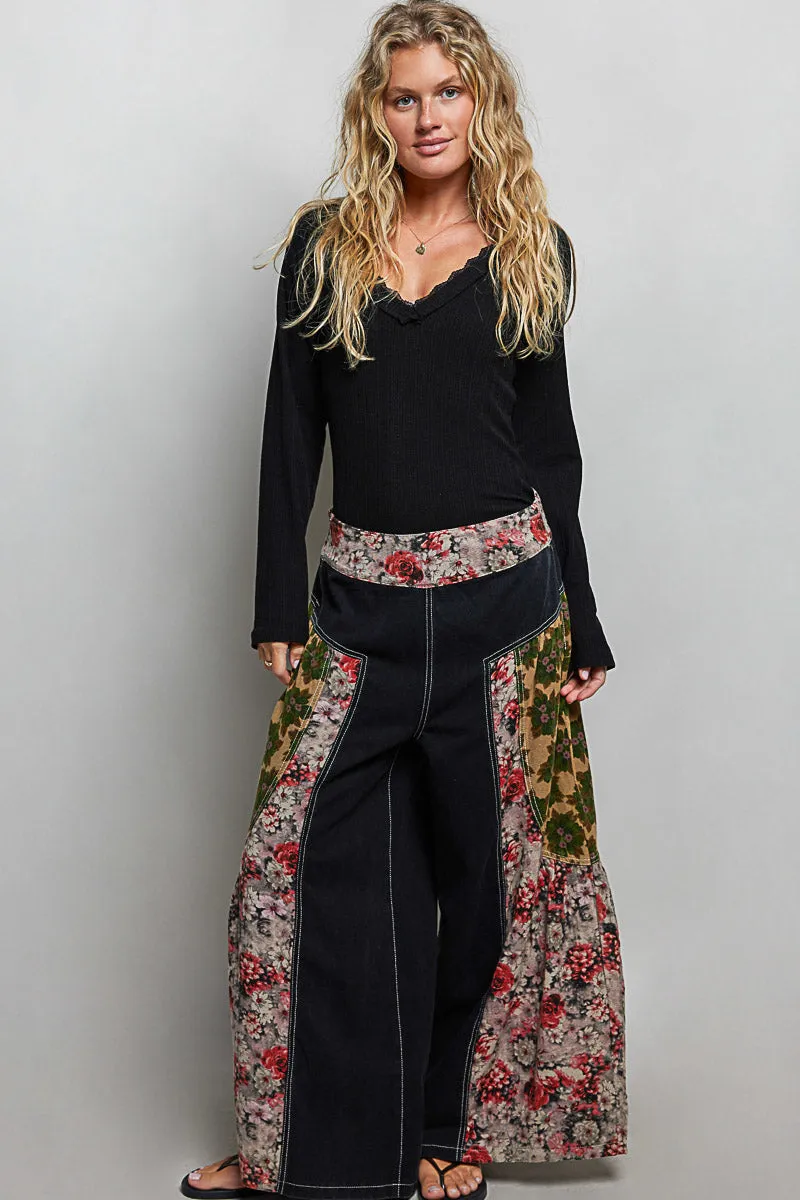 POL V-Neck Long Sleeve Ribbed Top with Lace-Accent Neckband sold by Charming Charlie product image thumbnail 5