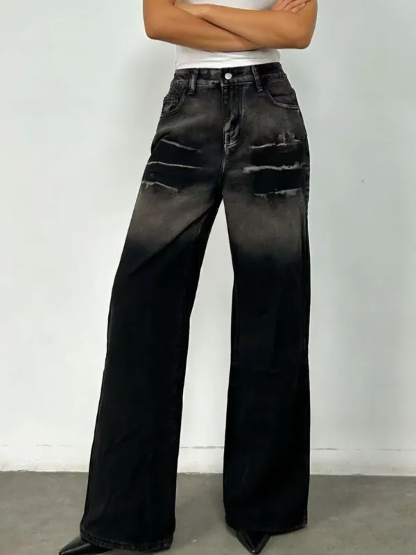 Washed Wide Leg Jeans sold by Charming Charlie