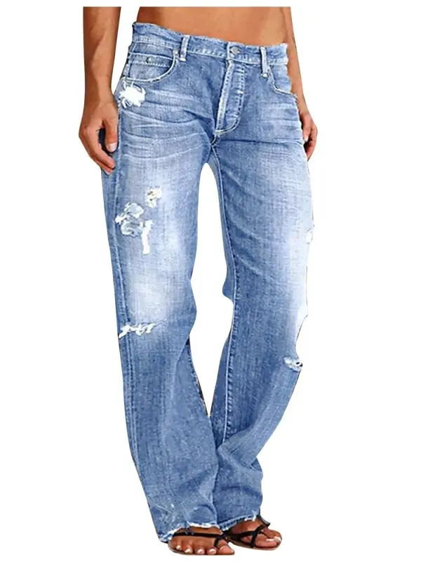 Distressed Loose Fit Jeans sold by Charming Charlie